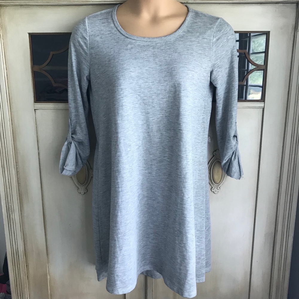 EUC Z Supply The Symphony Hi-Low Hem Gray Dress | Size Medium